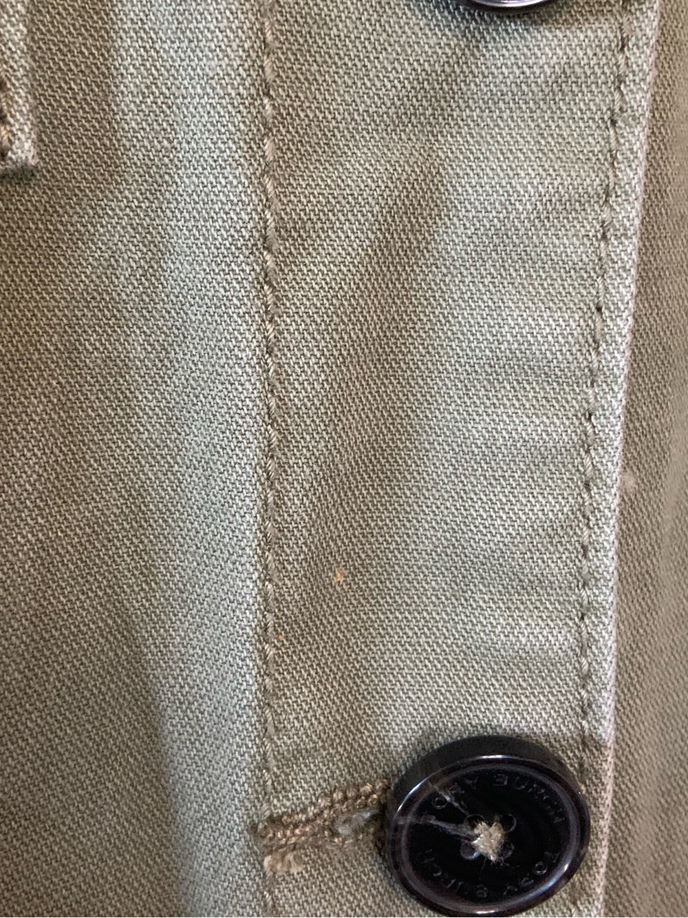 TORY BURCH Field Military Utility Lace Up Jacket Green Size XS - Picture 7 of 16